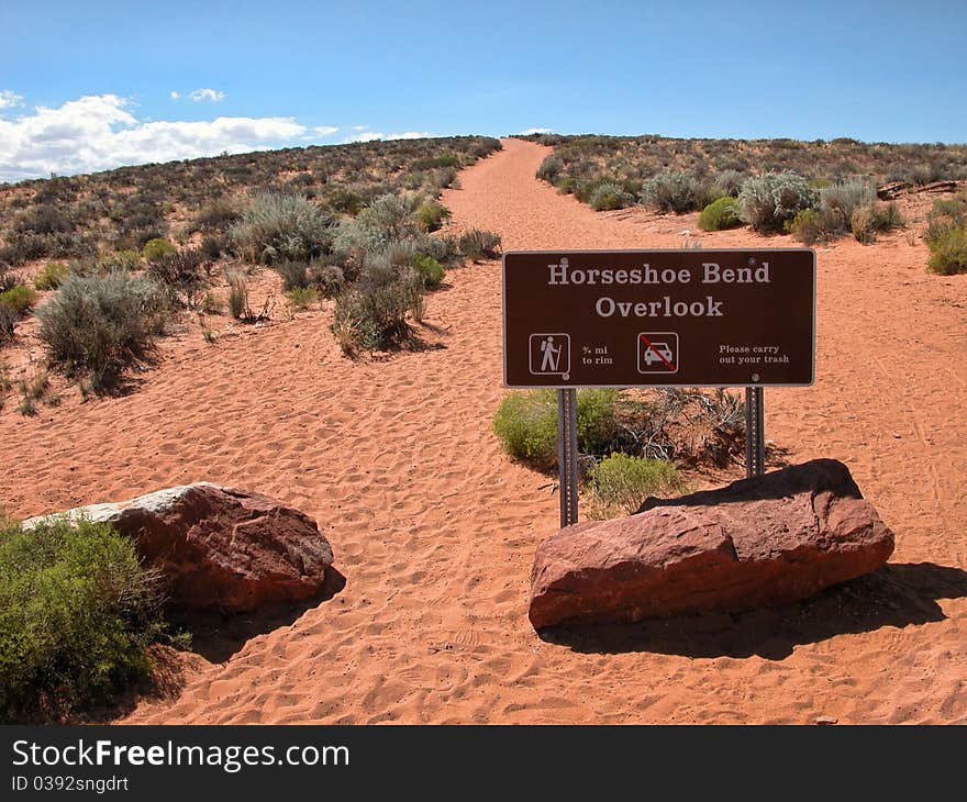 View of Horseshoe Bend in Arizona, USA. View of Horseshoe Bend in Arizona, USA