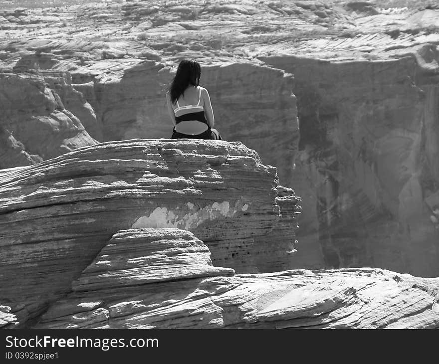 View of Horseshoe Bend in Arizona, USA. View of Horseshoe Bend in Arizona, USA