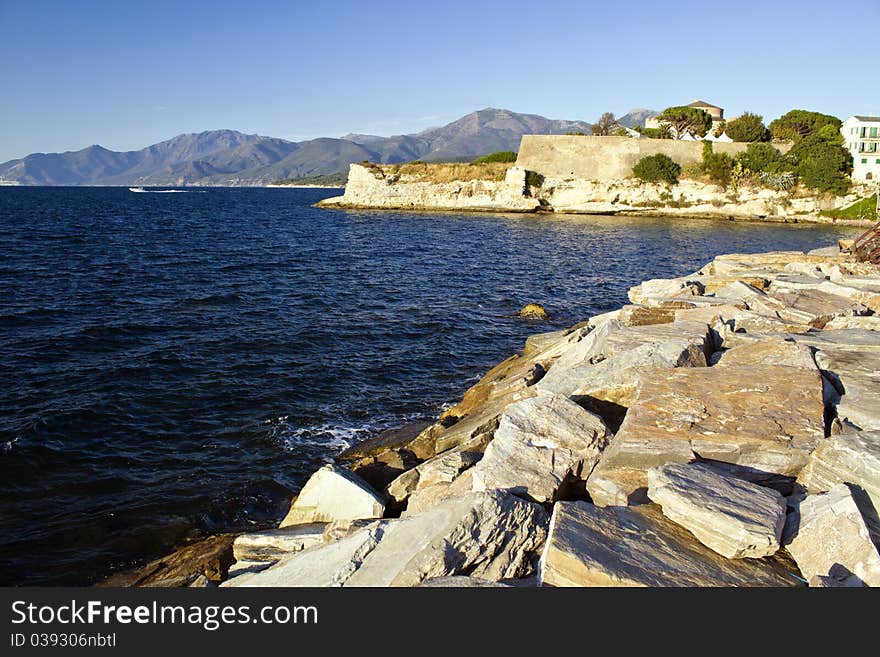 Detail of Saint -Florent, Corsica