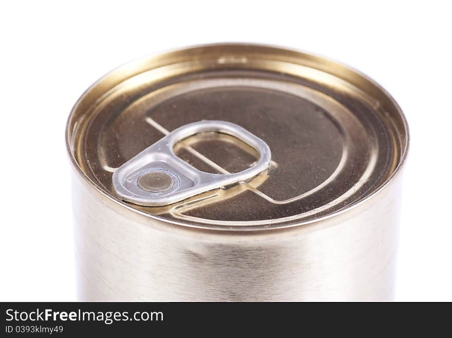 Studio shot of tin can isolated on the white background. Studio shot of tin can isolated on the white background