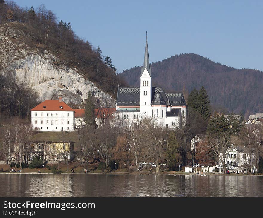 Church of St. Martin. Resort of Bled. Slovenia.luxury holidays