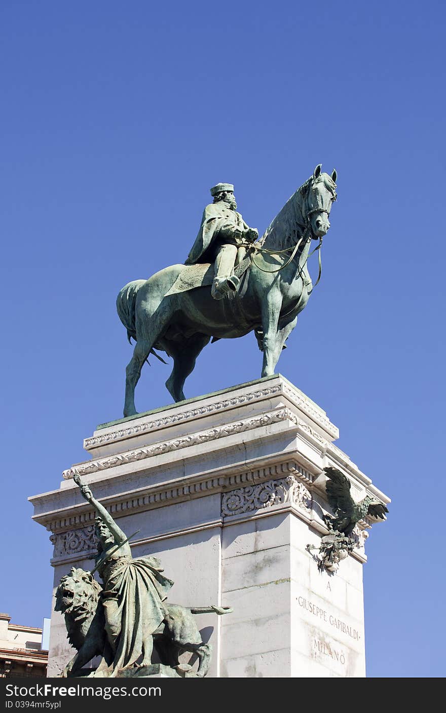 Monument to Garibaldi in Milan