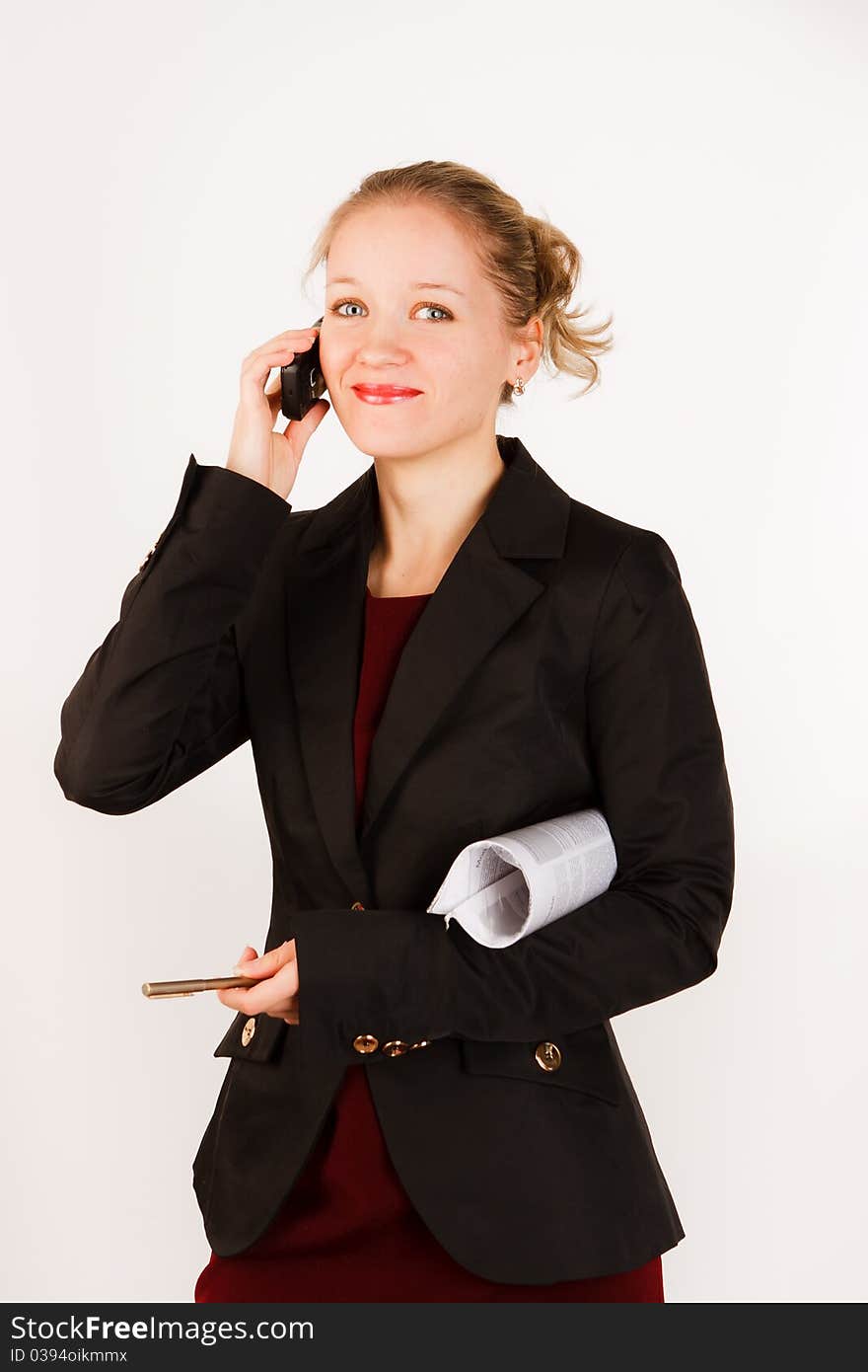 Business  woman  telephone