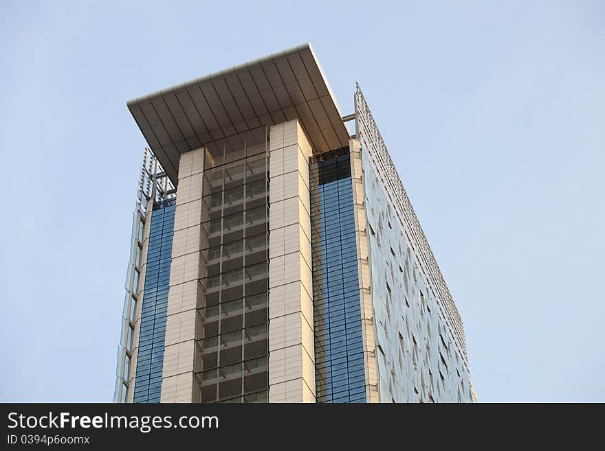 A new building under construction in Milan - Italy