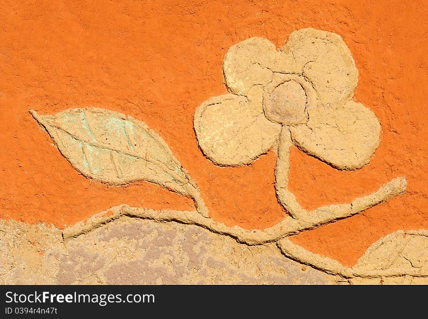 Flowers made from clay