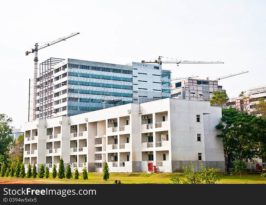 The Modern building under construction