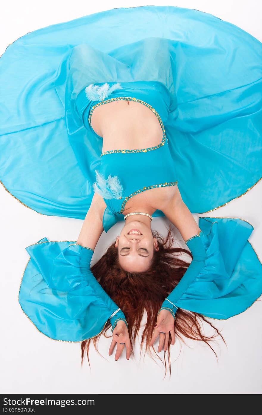 Belly Dancer In A Blue