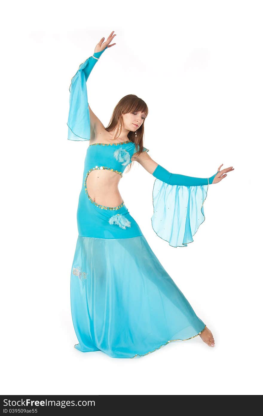 Belly Dancer in a blue