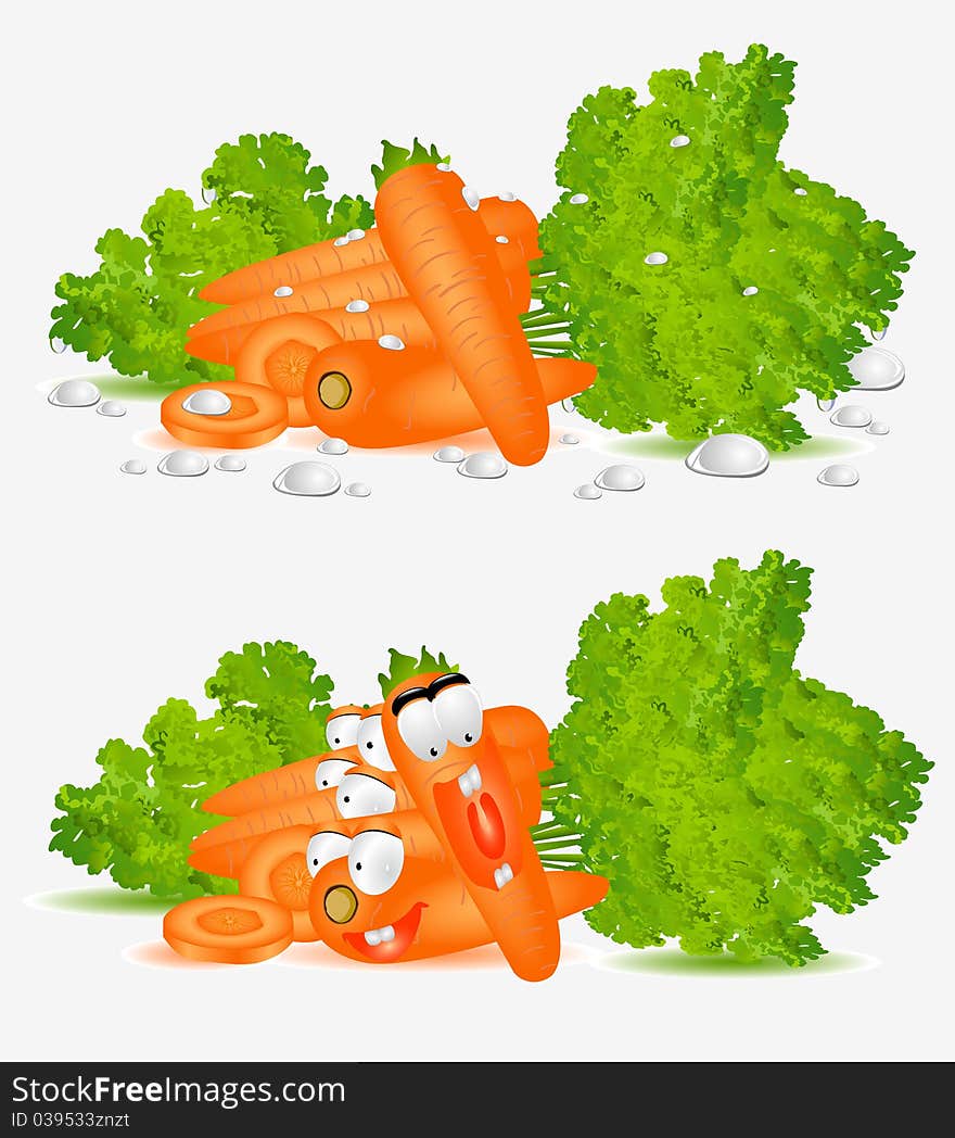 Character isolated carrot hero