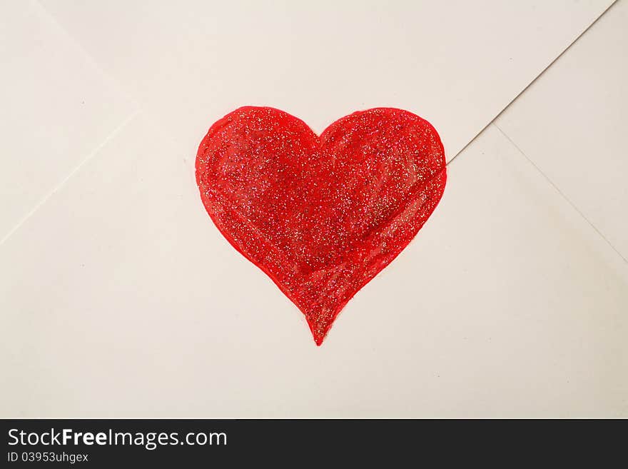 Emotional heart design crafted Valentine's Day