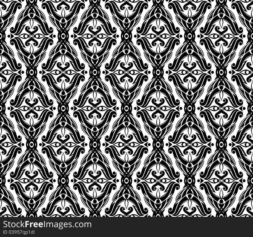 Floral seamless pattern - vector background for continuous replicate. Floral seamless pattern - vector background for continuous replicate.