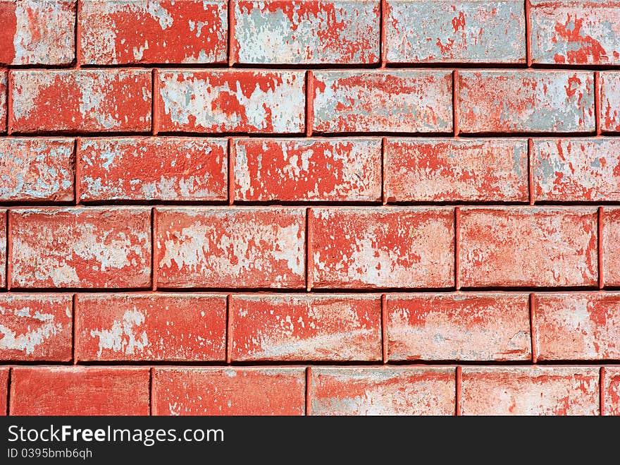 Red old bricks wall. Element of design. Red old bricks wall. Element of design.