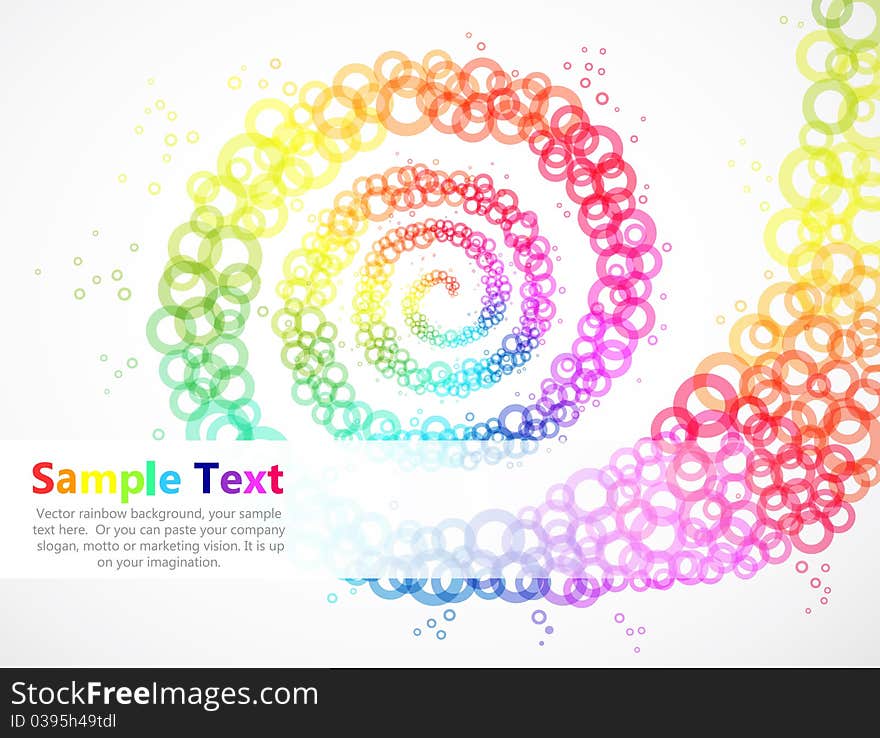 Vector Illustration Rainbow background with area for your text. Vector Illustration Rainbow background with area for your text