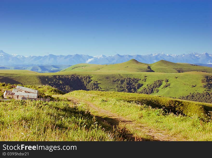 Image of Caucasus Mountains, summer