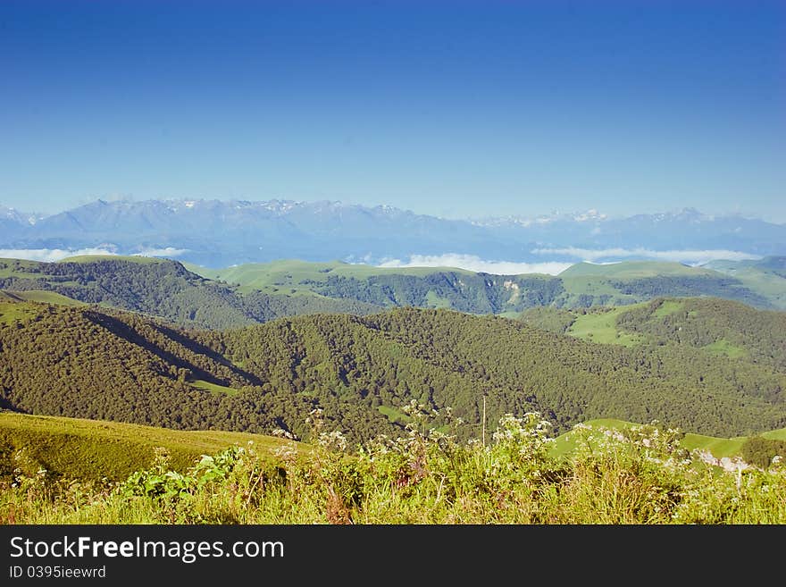 Image of Caucasus Mountains, summer