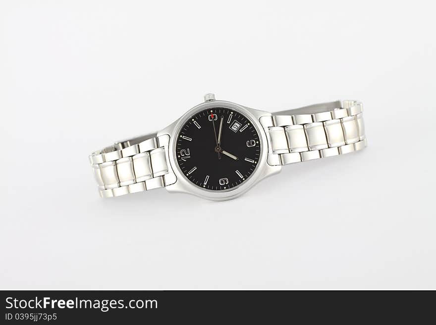 Wrist watch on white background. Wrist watch on white background.