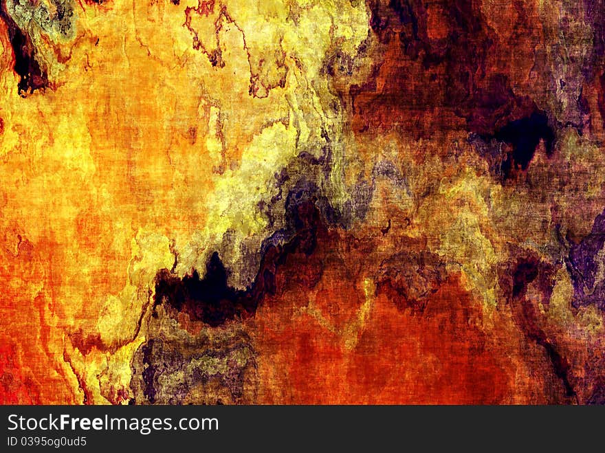 Abstract painted and textured background grunge