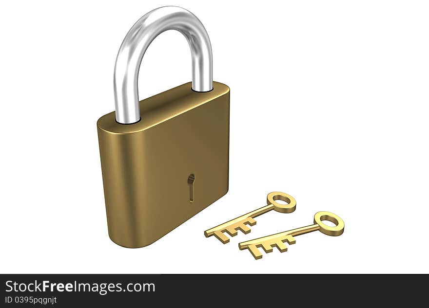 This is lock with keys. This is lock with keys.