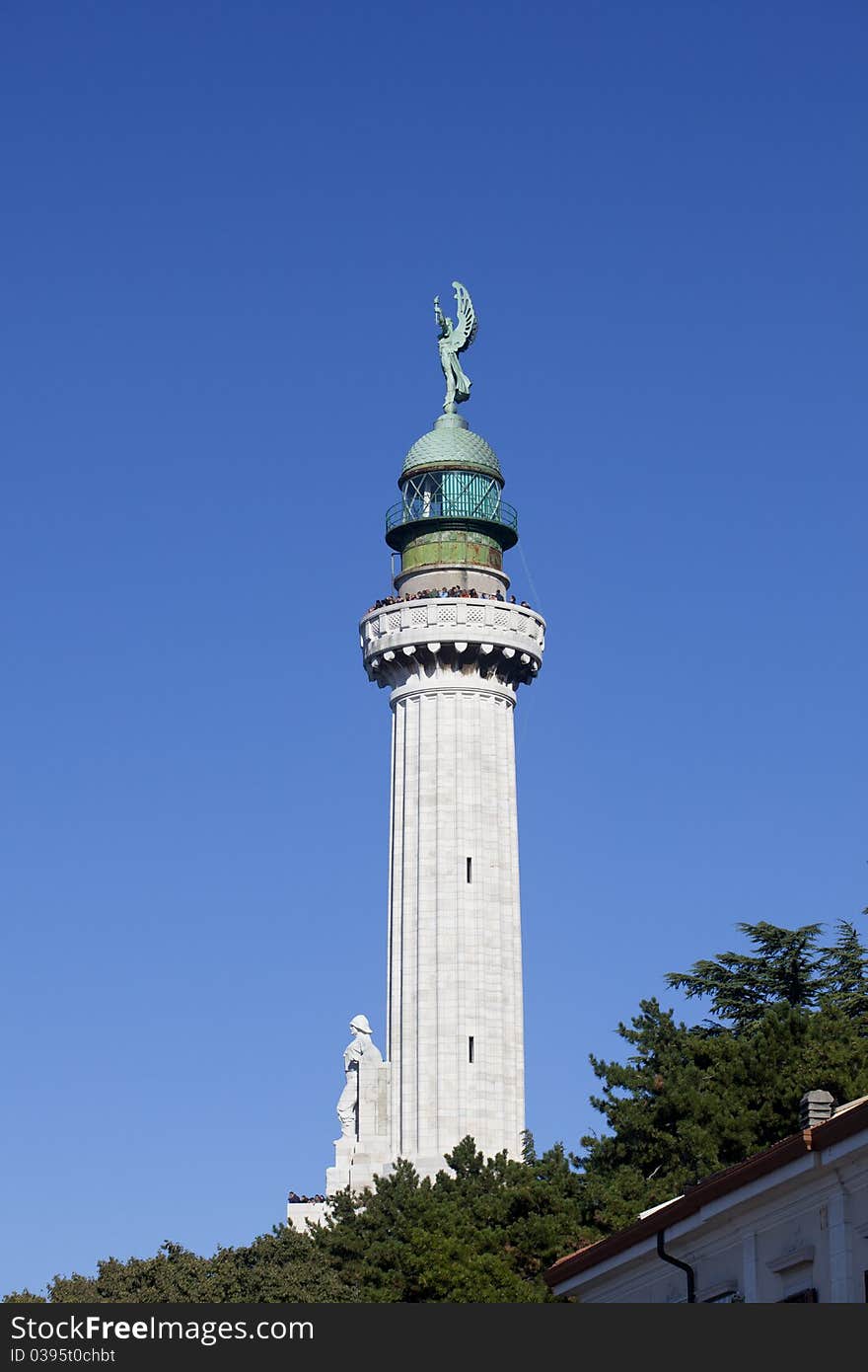 Lighthouse on a blue sky, Trieste