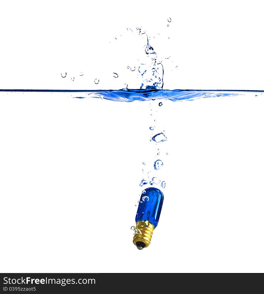 Blue Bulb Splash