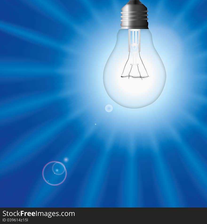 Light Bulb As Sun