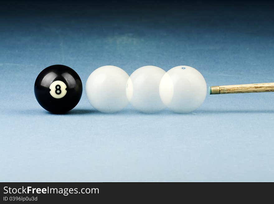 Billiards black and white