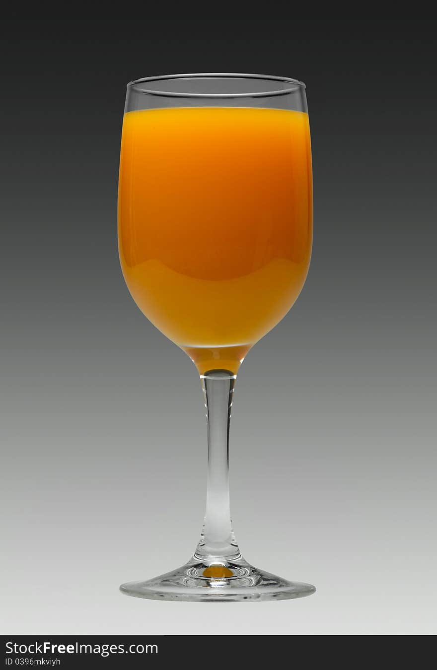 A glass of orange juice