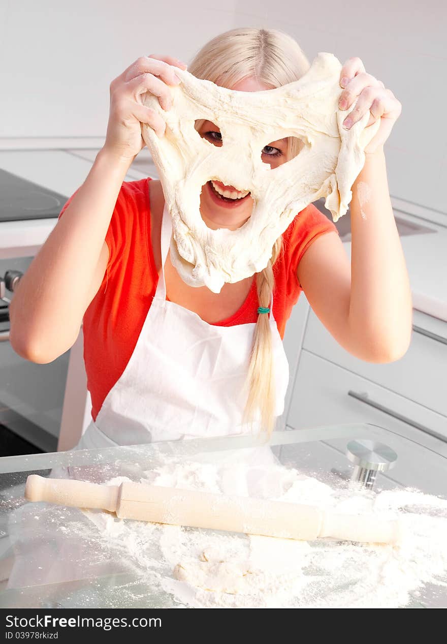 Woman baking