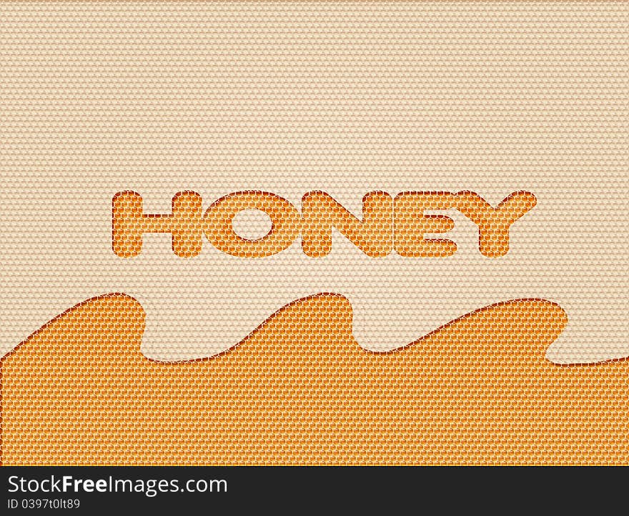 Illustration Of A Honeycomb Background