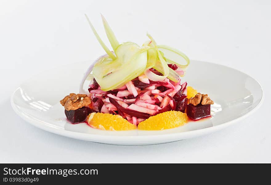 This is a close-up of vegetables and fruits