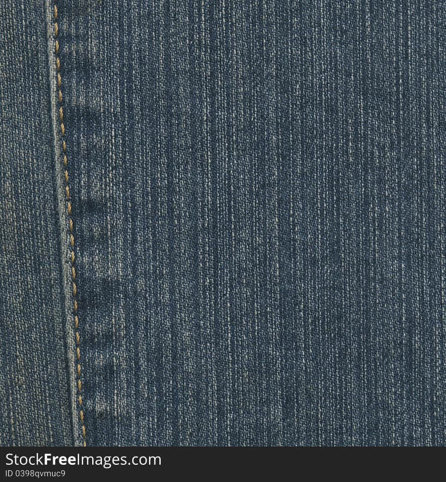 Jeans fabric as blue background