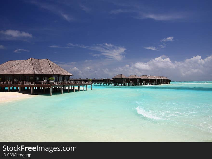 Sunrise in olhuveli, maldives, indian ocean. Sunrise in olhuveli, maldives, indian ocean