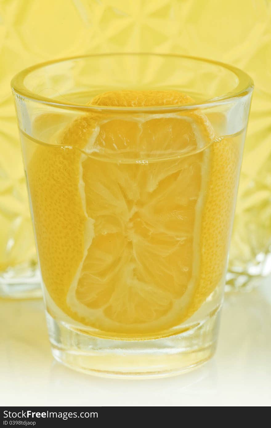 The typical Italian liquor extracted from the lemon. The typical Italian liquor extracted from the lemon