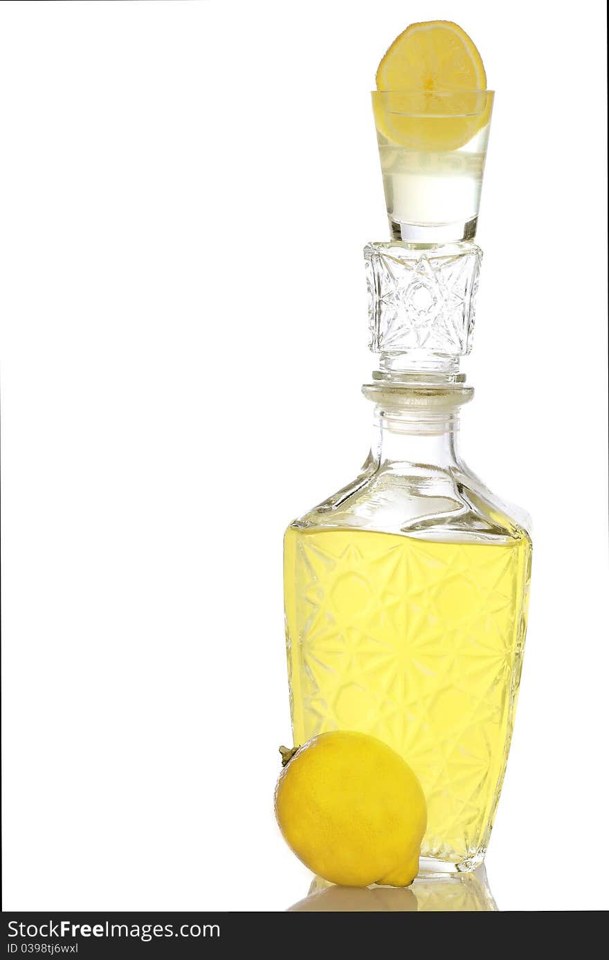 The made liquor from the lemon