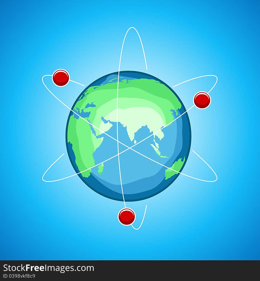 Atom globe