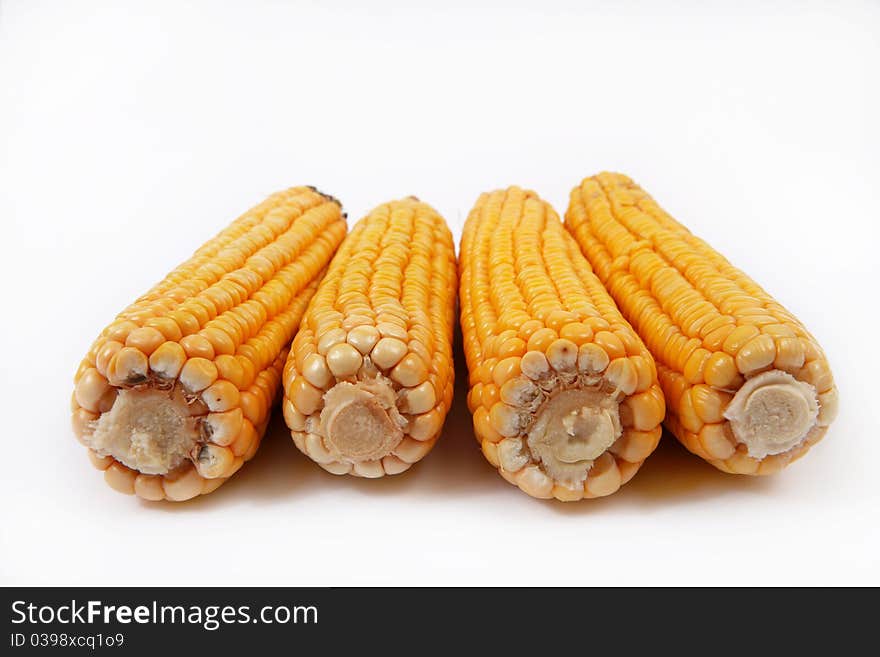 Four Ripe Ear Of Corn