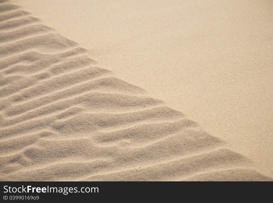 Sand of dune texture