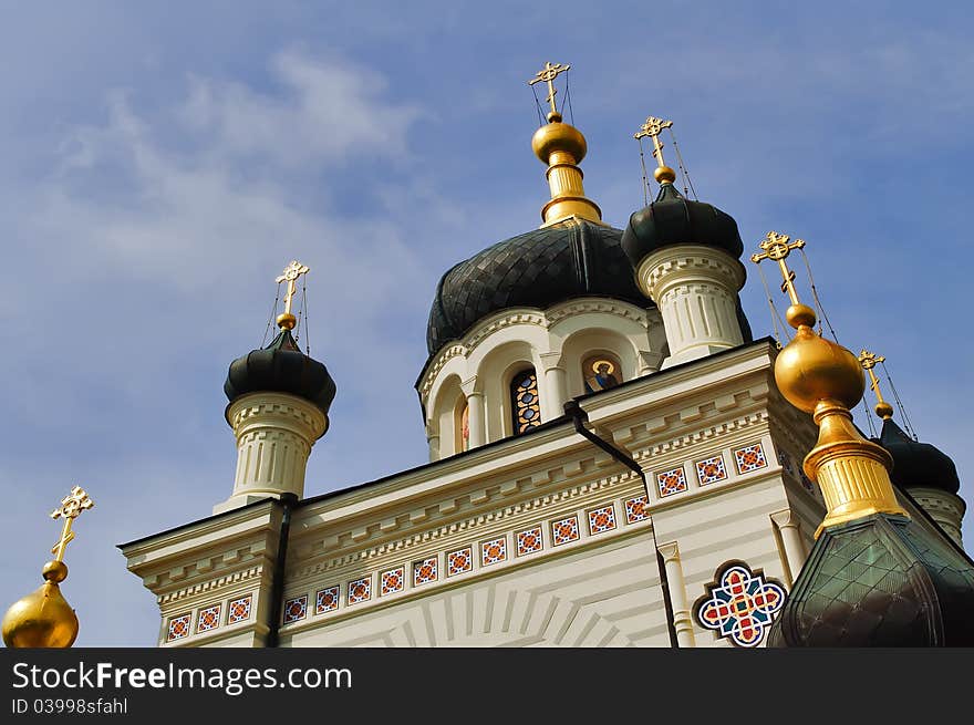 Church of the Resurrection of Christ in the hills above the village of Foros in Crimea