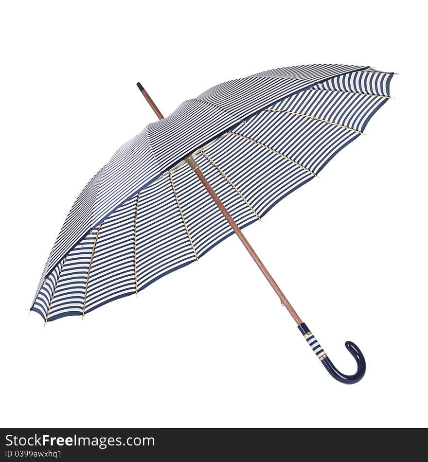 An Umbrella On A White Background. Isolated.