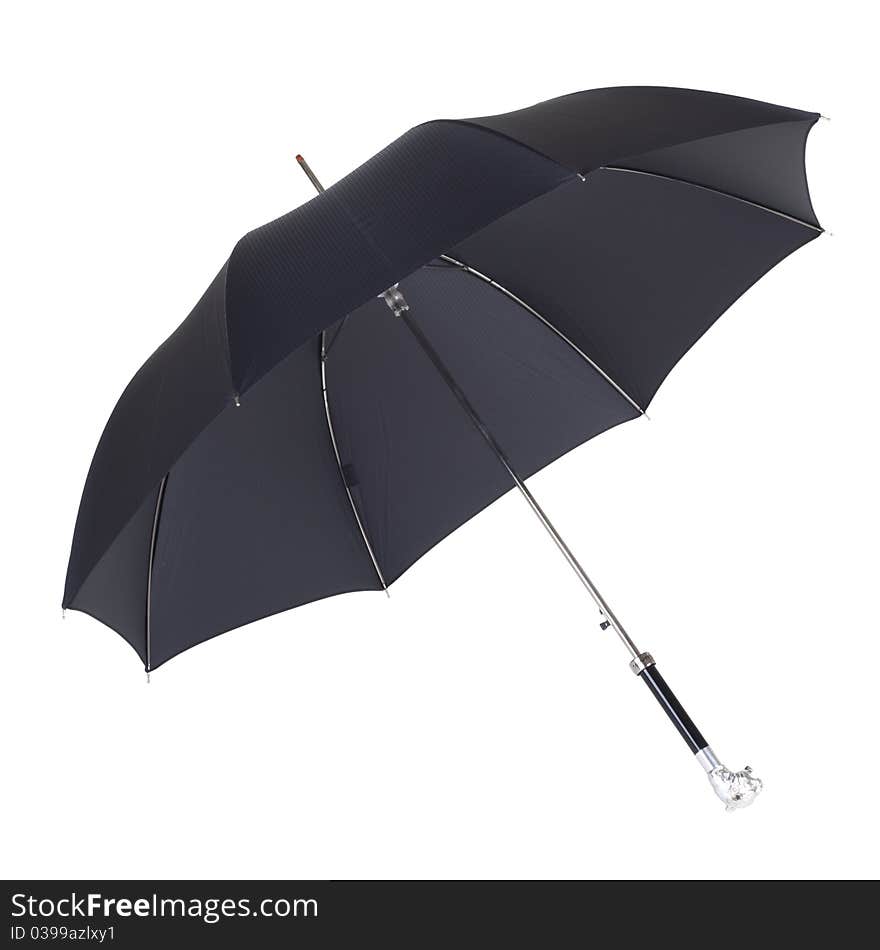 An umbrella on a white background. Isolated.