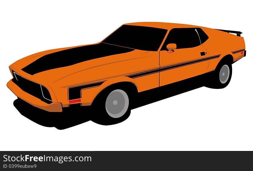 illustration of a oltimer car. illustration of a oltimer car