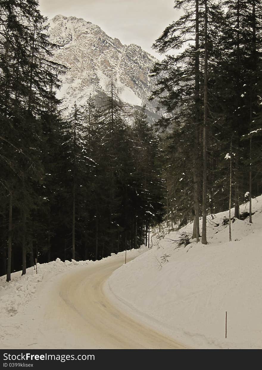 Road in the mountain