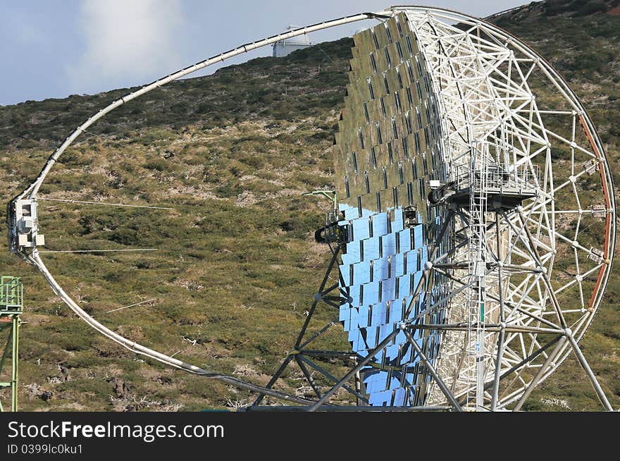 Biggest observatory in the world on the Roque de los Muchachos, La Palma, Spain. Biggest observatory in the world on the Roque de los Muchachos, La Palma, Spain