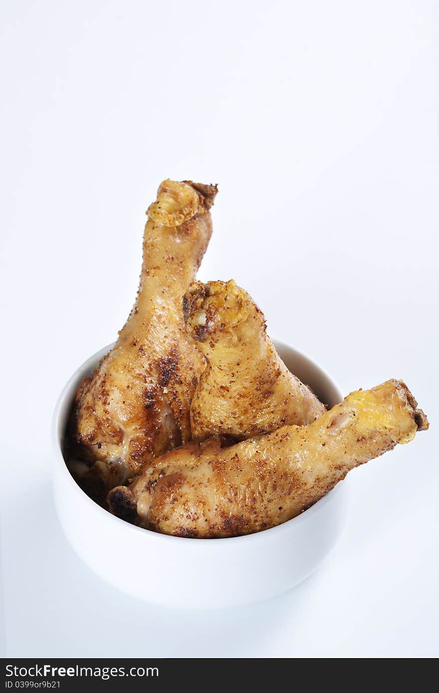 Roasted chicken legs