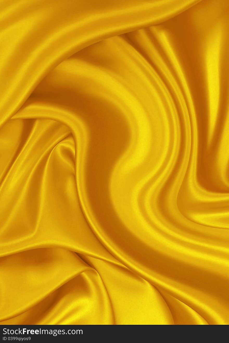 Smooth elegant golden satin can use as background