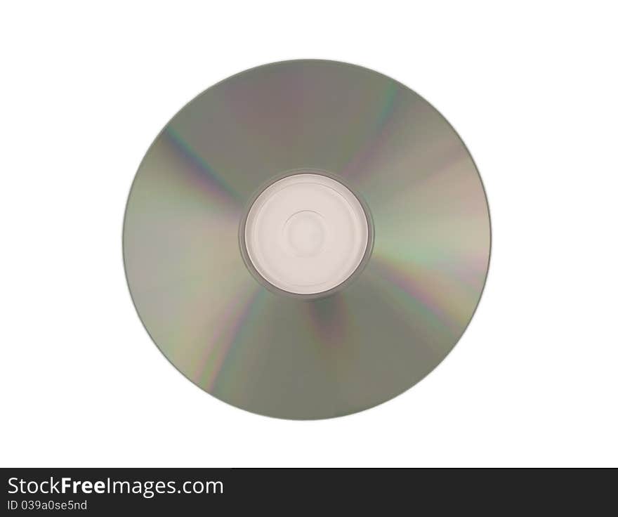 Cd or dvd on white background. Cd or dvd on white background