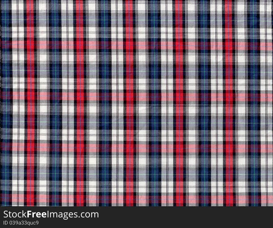 This is a checkered fabric. This is a checkered fabric