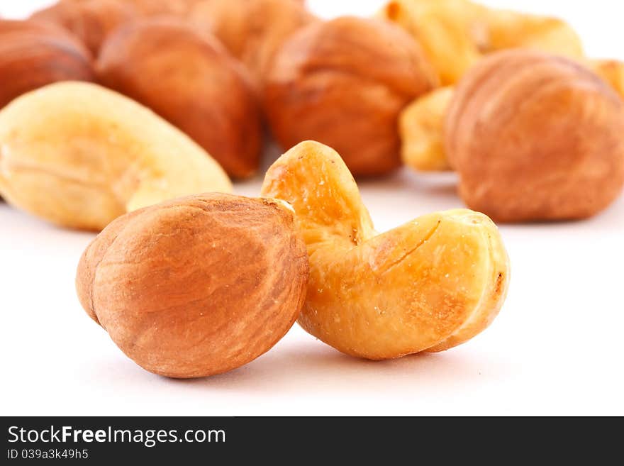 Hazelnuts And Cashews