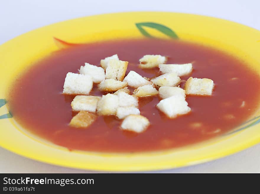 Bowl Of Delicious Tomato Soup