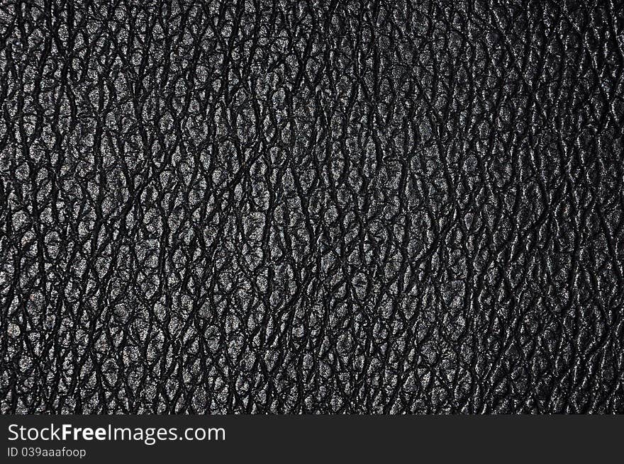 Image of black leather texture